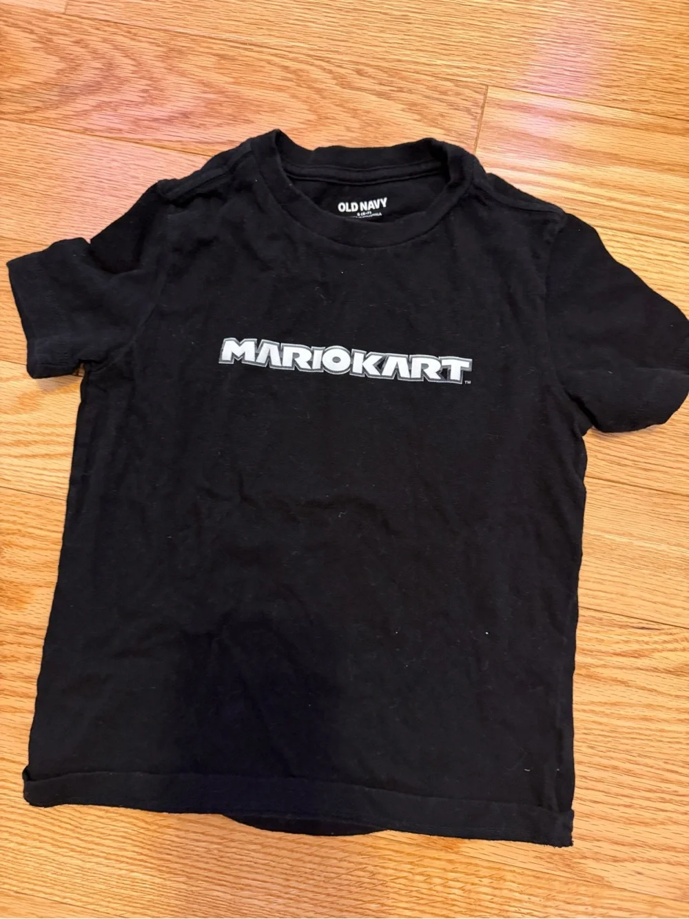 Old Navy Black MarioKart Logo Tee - Kids